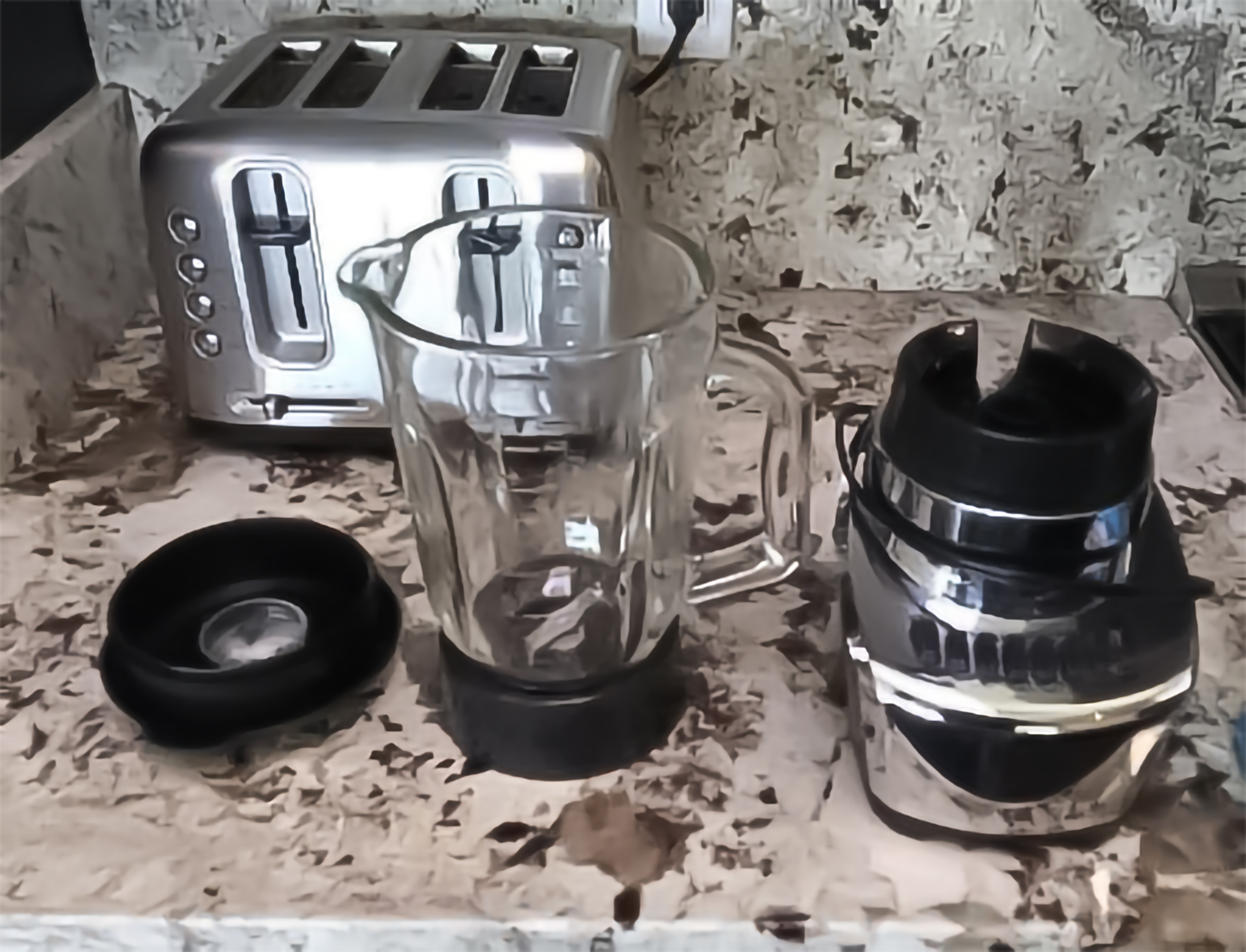 Clean blender and toaster on spotless countertop — vacation rental cleaning